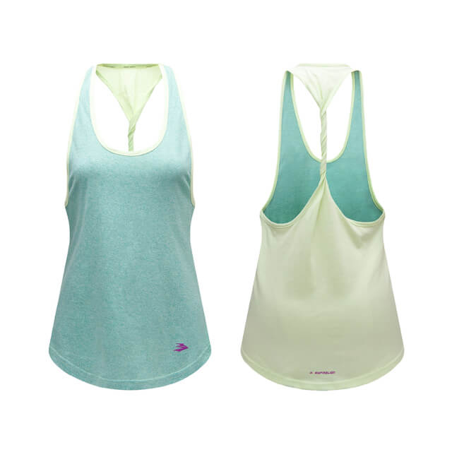 Regatas femininas Yoga GYM Running Workout Racerback sem mangas