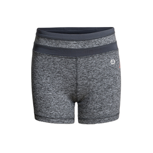 Compressão atlética feminina com shorts zíper do zíper do zíper
