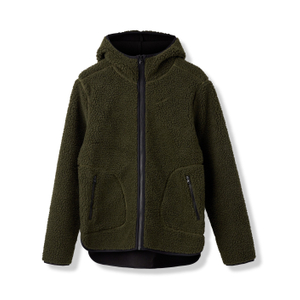 Men's Winter Thermal Sherpa pesado capuz com capuzes de lã Top