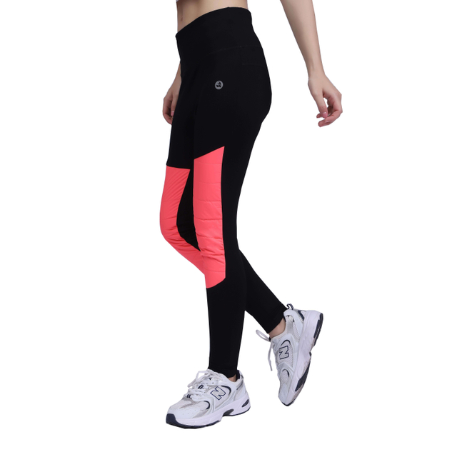 Mulheres joelhos na cintura Hight Wight à prova de vento legging