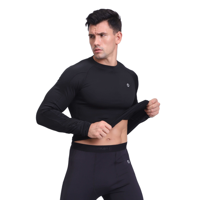 Conjunto de roupas íntimas térmicas masculinas