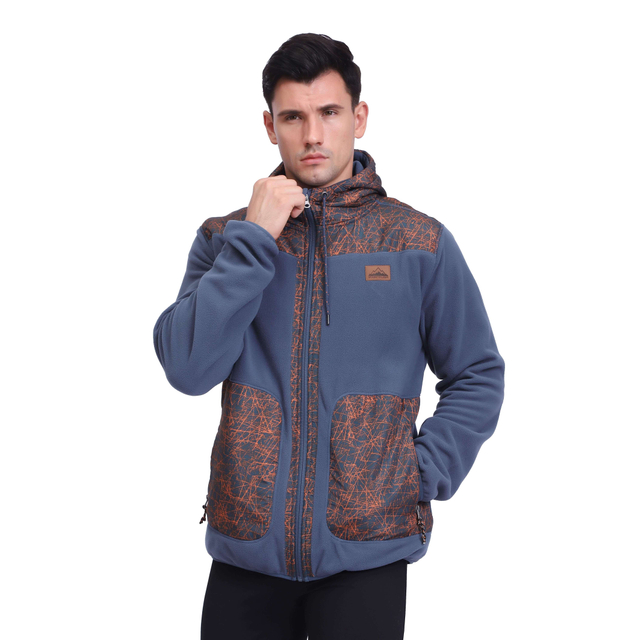Jaqueta de inverno de lã polar de montanha Journey masculina