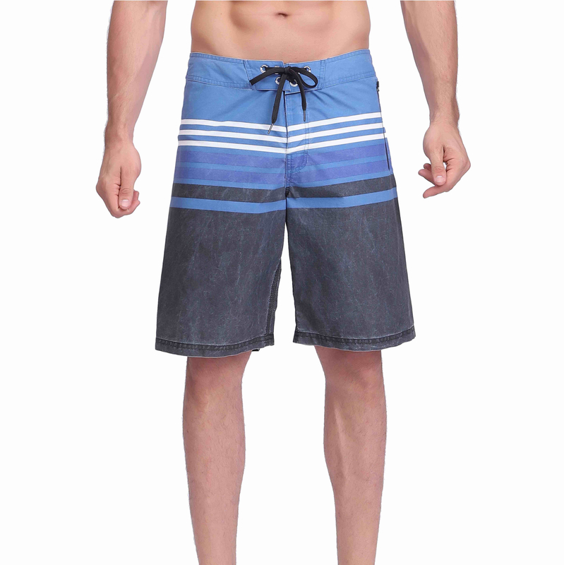 Listras masculinas impressam pigmentos nadar shorts à prova d'água